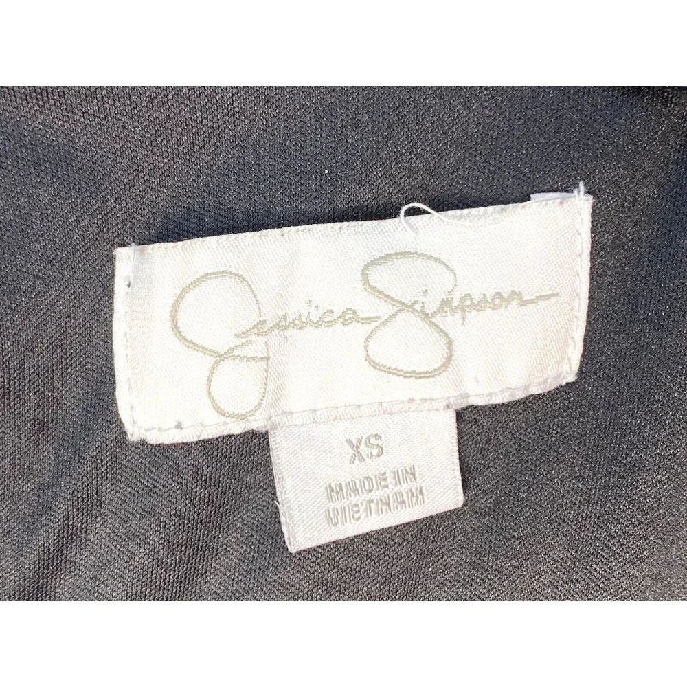 Jessica‎ Simpson Black Mini Dress 3/4 sleeves - Size XS - Wedding Guest Cocktail
